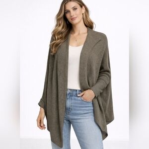 AVATAR Ethical Open Front Drape Cardigan – Olive Taupe | M. NWT